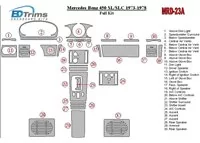 Mercedes Benz R107 450 SL/SLC 1973-1978 Kompletná súprava interiéru BD Dash Trim Kit - 2