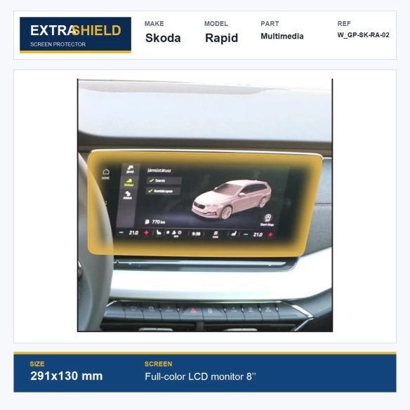 Skoda Rapid Multimedia ExtraShield Screen Protector