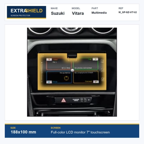 Suzuki Vitara Multimedia ExtraShield Screen Protector