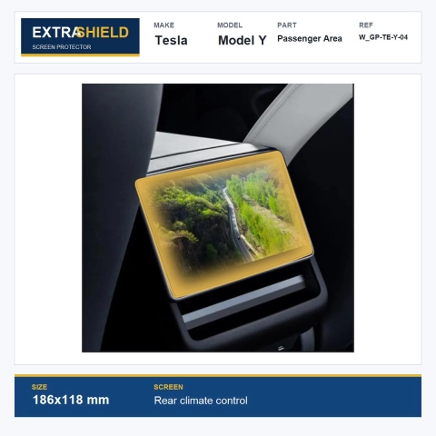 Tesla Model Y Passenger Area ExtraShield Screen Protector