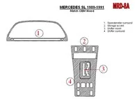 Mercedes Benz SL R129 Trieda 1989-1991 Kompletná súprava interiéru BD Dash Trim Kit - 2