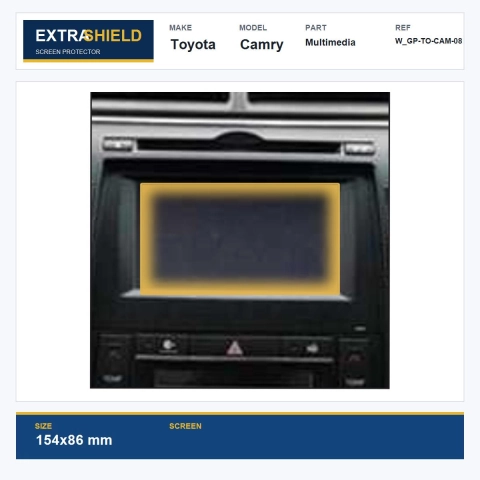 Toyota Camry Multimedia ExtraShield Screen Protector