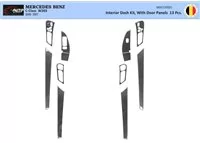 Mercedes C-Class W203 05.2005 Súprava obloženia palubnej dosky 3D interiéru Dekorácia palubnej dosky 13 dielov - 1