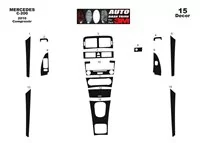 Mercedes C-Class W203 05.2005 Súprava obloženia palubnej dosky 3D interiéru Dekorácia palubnej dosky 15 dielov - 2 Mercedes C-Class W203 05.2005 Súprava obloženia palubnej dosky 3D interiéru Dekorácia palubnej dosky 15 dielov - 2