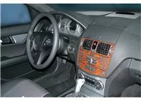 Mercedes C-Class W204 01.06-01.11 Súprava 3D obloženia palubnej dosky interiéru Dekorácia palubnej dosky 11 dielov - 1