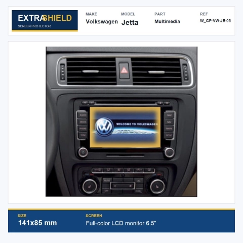 Volkswagen Jetta Multimedia ExtraShield Screen Protector