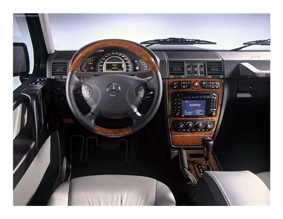 Mercedes Trieda G X463 3D Súprava obloženia palubnej dosky interiéru Dekorácia palubnej dosky 25 dielov - 1