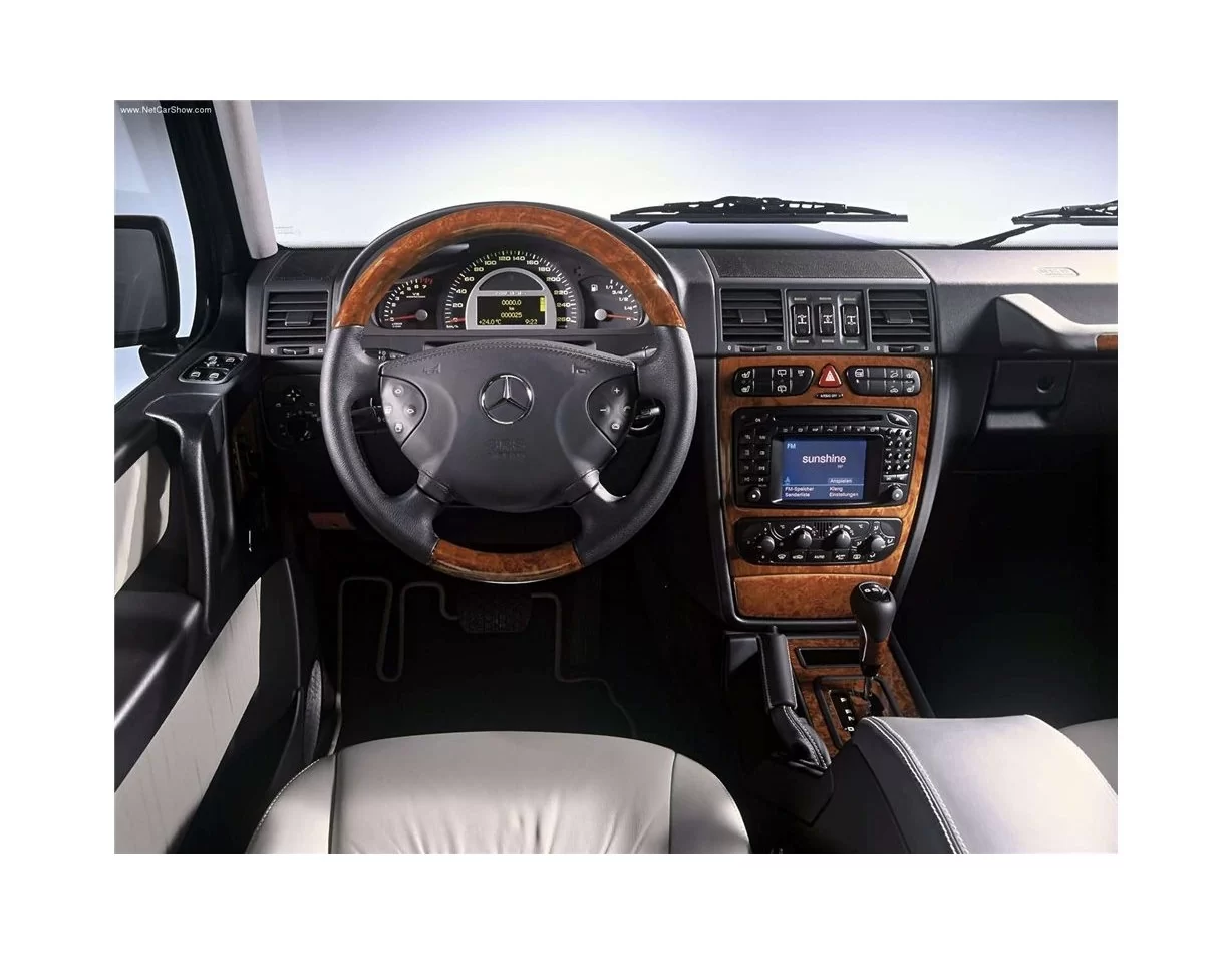 Mercedes Trieda G X463 3D Súprava obloženia palubnej dosky interiéru Dekorácia palubnej dosky 25 dielov - 1