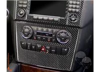 Mercedes ML-Class W164 2006-2011 3D súprava obloženia palubnej dosky interiéru 33-dielna súprava obloženia palubnej dosky - 2