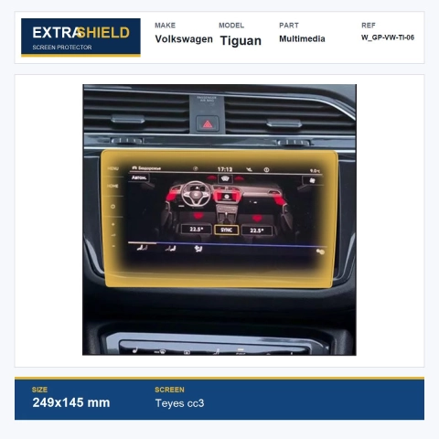Volkswagen Tiguan Multimedia ExtraShield Screen Protector