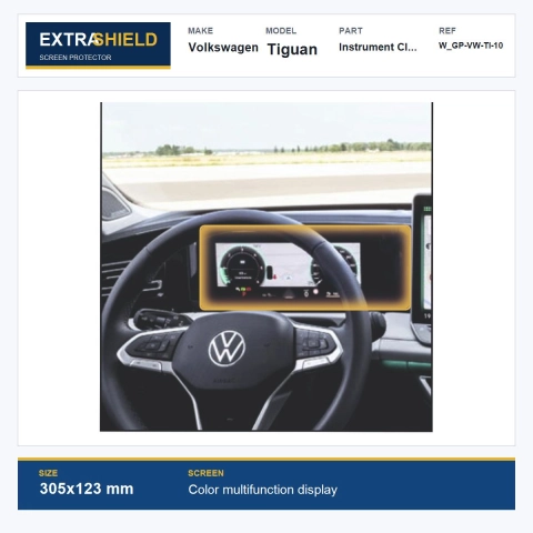 Volkswagen Tiguan Instrument Cluster ExtraShield Screen Protector