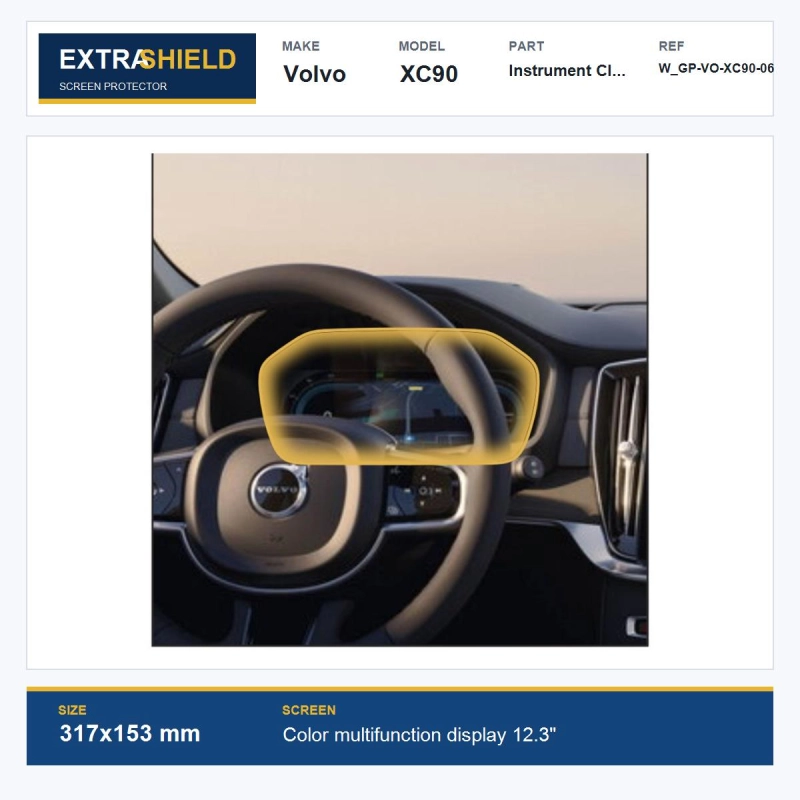Volvo XC90 Instrument Cluster ExtraShield Screen Protector