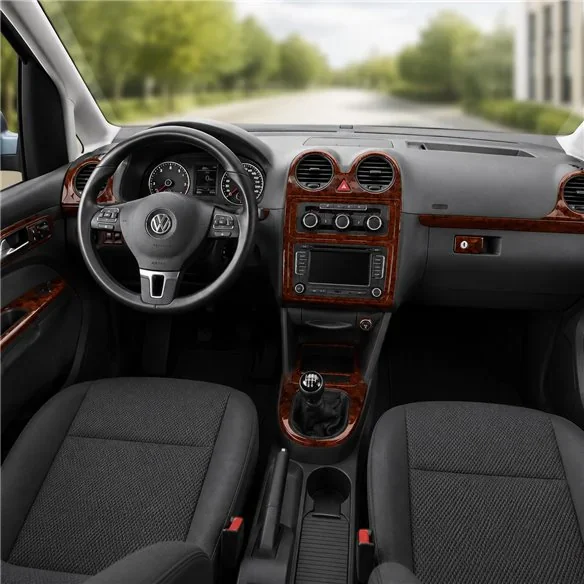Volkswagen Caddy kompletná sada 2011+ 3D dekor palubnej dosky, 22 dielov