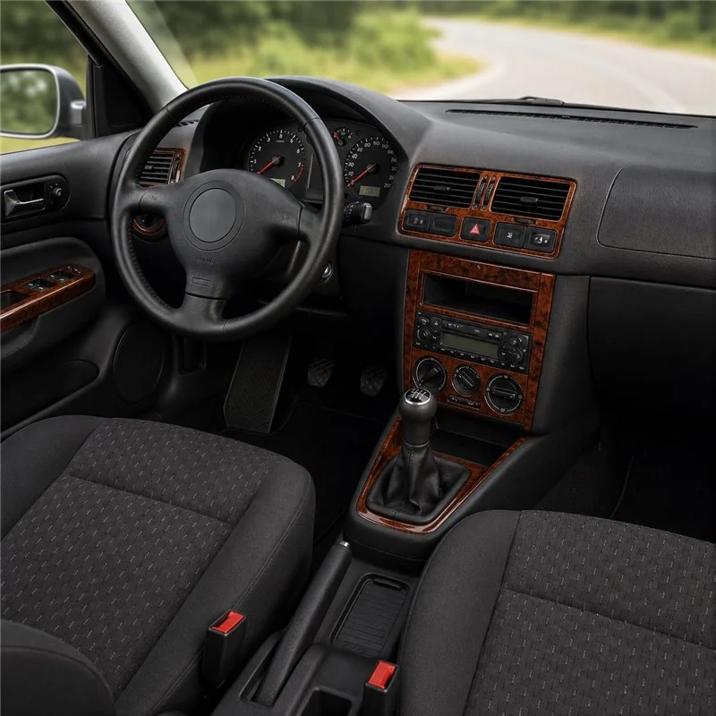 Volkswagen Bora 1998-2008 3D dekor palubnej dosky, 19 dielov