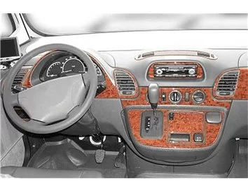 Mercedes Sprinter W903 Aut. 02.00-04.06 3D súprava obloženia palubnej dosky interiéru 27-dielna súprava obloženia palubnej dosky