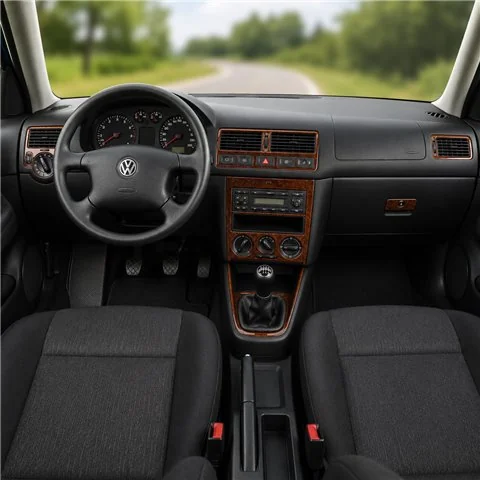 Volkswagen Golf IV 1997-2003 3D dekor palubnej dosky, 15 dielov