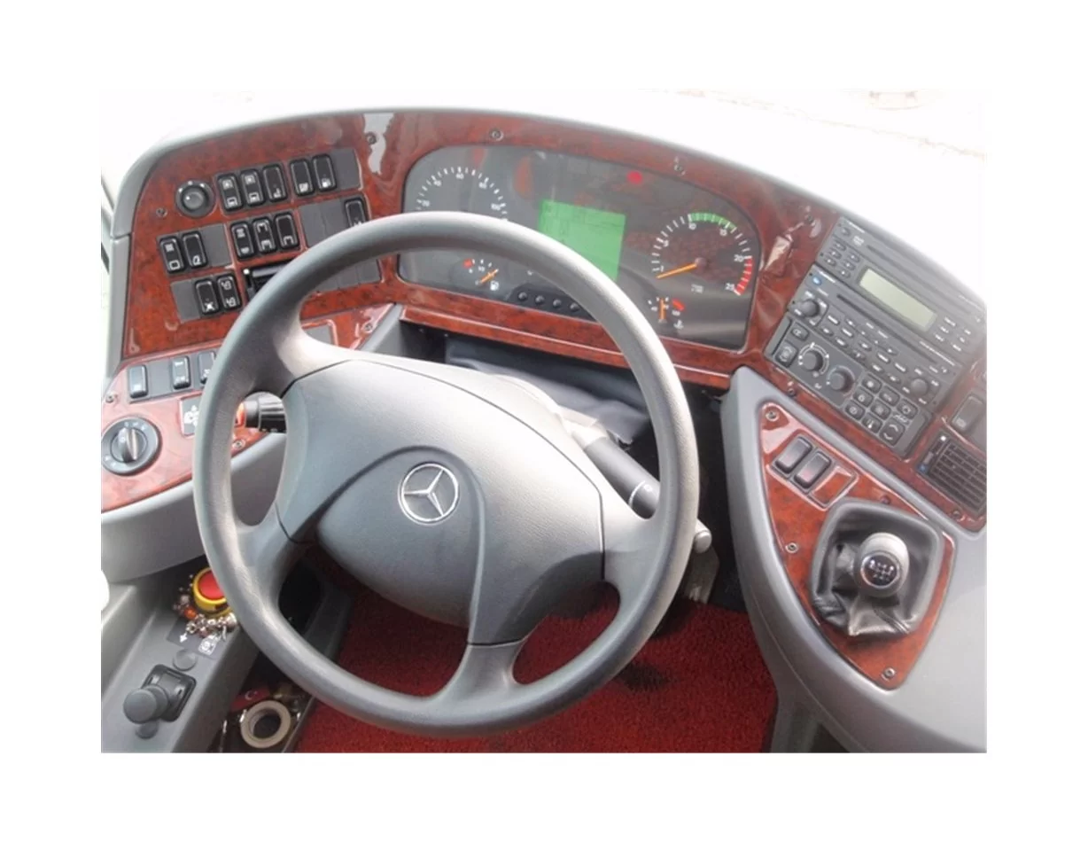 Mercedes Tourismo 04.07-12.10 Súprava obloženia palubnej dosky 3D interiéru Dekorácia palubnej dosky 19 dielov - 1