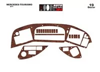 Mercedes Tourismo 04.07-12.10 Súprava obloženia palubnej dosky 3D interiéru Dekorácia palubnej dosky 19 dielov - 2 Mercedes Tourismo 04.07-12.10 Súprava obloženia palubnej dosky 3D interiéru Dekorácia palubnej dosky 19 dielov - 2