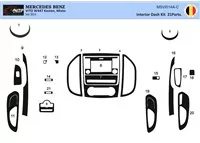 Mercedes Vito W447 01.2015 Súprava obloženia palubnej dosky 3D interiéru Dekorácia palubnej dosky 21 dielov - 1 Mercedes Vito W447 01.2015 Súprava obloženia palubnej dosky 3D interiéru Dekorácia palubnej dosky 21 dielov - 1