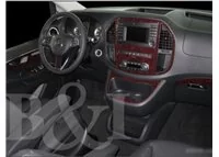Mercedes Vito W447 01.2015 Súprava obloženia palubnej dosky 3D interiéru Dekorácia palubnej dosky 38 dielov - 1 Mercedes Vito W447 01.2015 Súprava obloženia palubnej dosky 3D interiéru Dekorácia palubnej dosky 38 dielov - 1