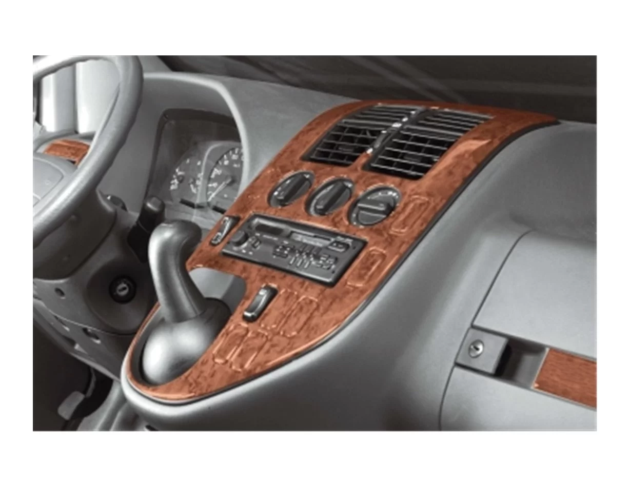 Mercedes Vito W638 V-Klasse 02.96-02.99 Súprava obloženia palubnej dosky interiéru 3D Dekor na palubnú dosku 40 dielov - 1