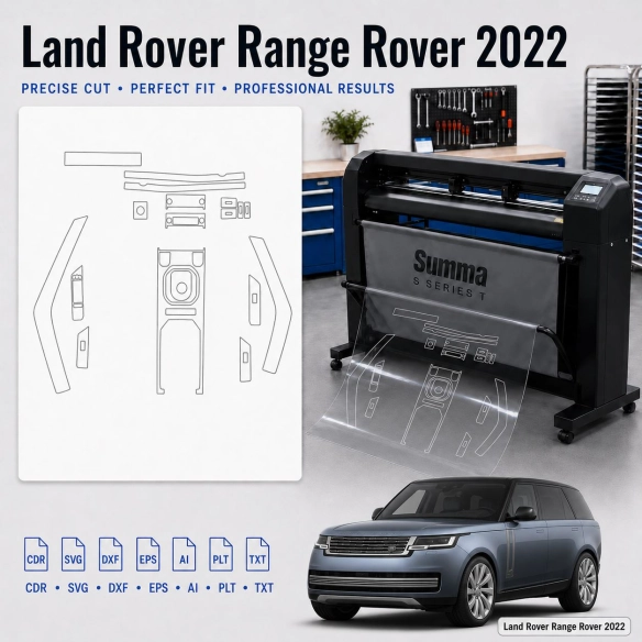 Šablóna rezu interiéru Land Rover Range Rover 2022 pre PPF a fóliu