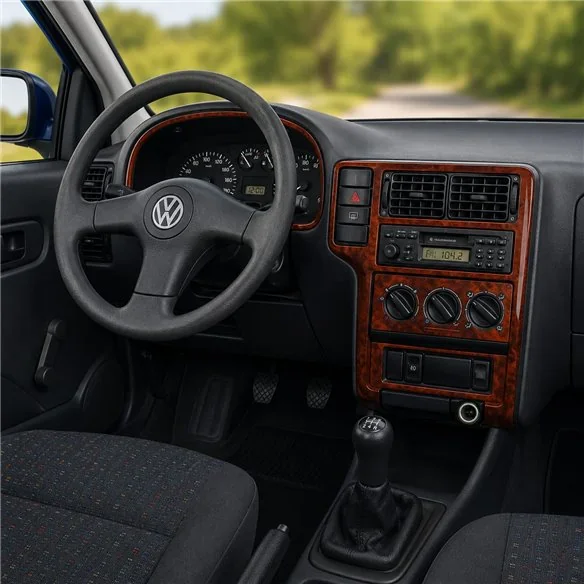 Volkswagen Polo 6N 1994-1999 3D dekor palubnej dosky, 10 dielov