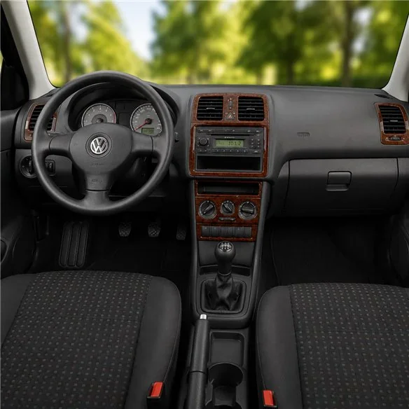 Volkswagen Polo 6N2 1999+-08 01 3D dekor palubnej dosky, 16 dielov