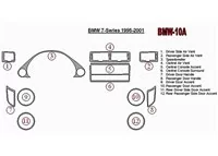 BMW 7 1995-2001 Kompletná súprava interiéru BD Dash Trim Kit - 1