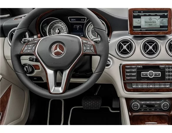 Mercedes-Benz Trieda GLA 2014–2020 Súprava obloženia palubnej dosky 3D interiéru Dekorácia palubnej dosky 46 dielov