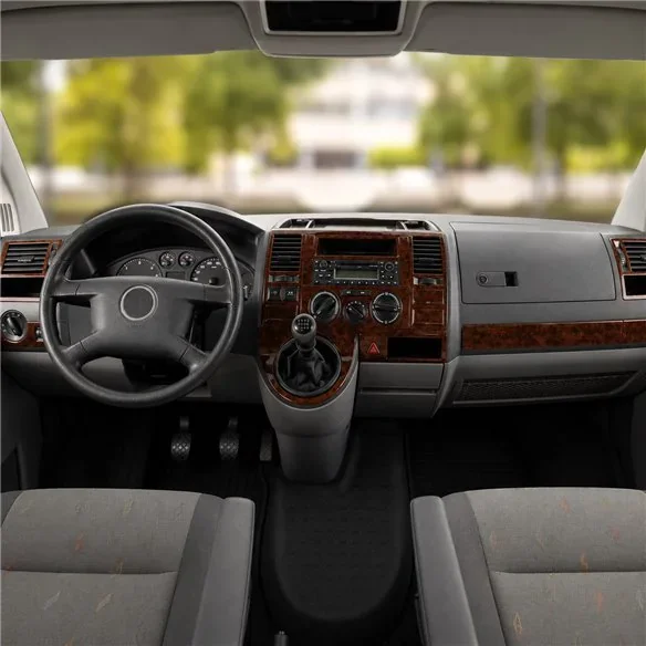 Volkswagen Transporter T5 2003-2009 3D dekor palubnej dosky, 29 dielov