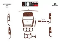Mitsubishi Asx RVR 01.2012 Súprava obloženia palubnej dosky 3D interiéru Dekorácia palubnej dosky 9 dielov - 2 Mitsubishi Asx RVR 01.2012 Súprava obloženia palubnej dosky 3D interiéru Dekorácia palubnej dosky 9 dielov - 2