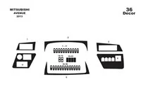 Mitsubishi Aveneu 01.2013 Súprava obloženia palubnej dosky 3D interiéru Dekorácia palubnej dosky 36 dielov - 1
