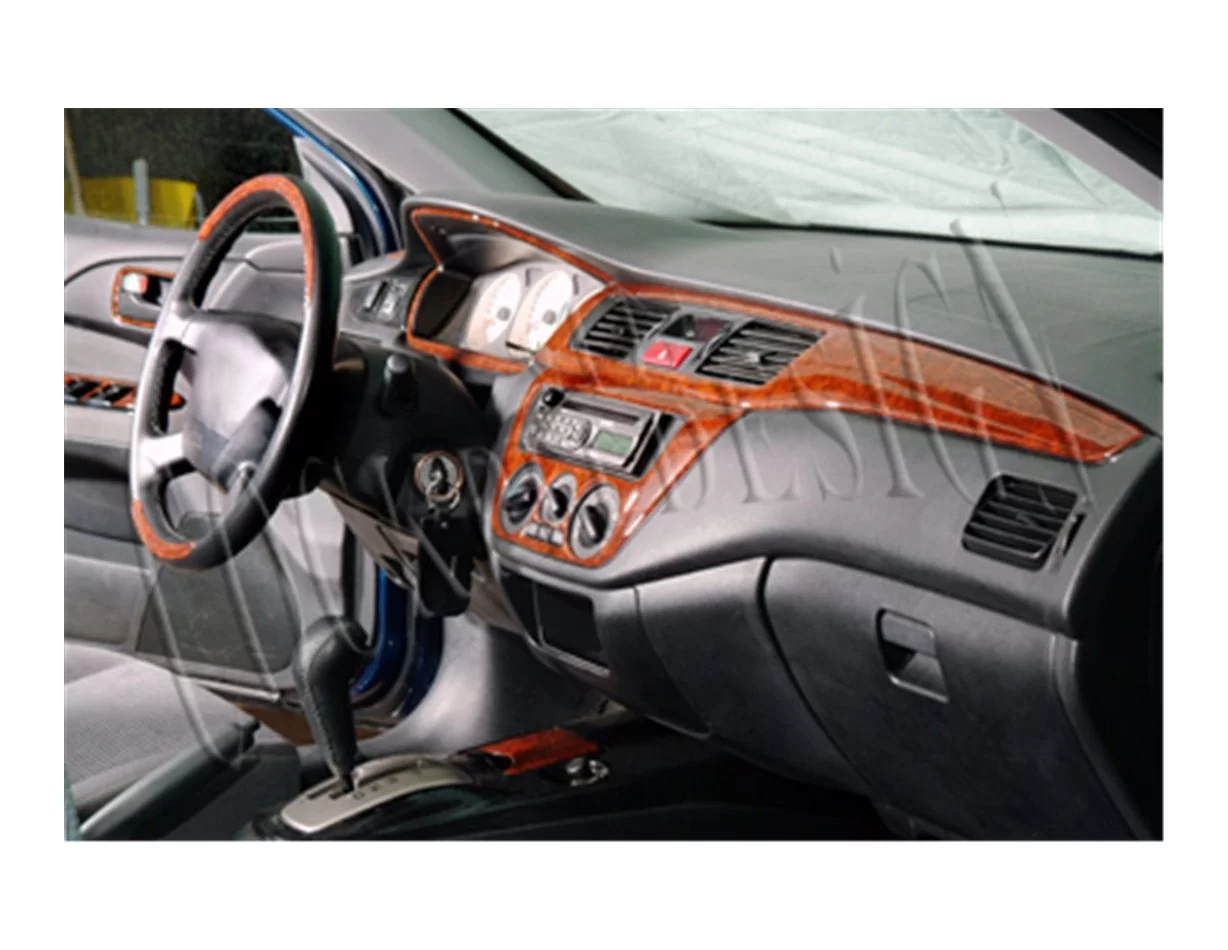 Mitsubishi Colt-Lancer 01.2002 Súprava obloženia palubnej dosky 3D interiéru Dekorácia palubnej dosky 23 dielov - 1