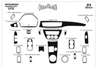 Mitsubishi Colt-Lancer 01.2002 Súprava obloženia palubnej dosky 3D interiéru Dekorácia palubnej dosky 23 dielov - 2 Mitsubishi Colt-Lancer 01.2002 Súprava obloženia palubnej dosky 3D interiéru Dekorácia palubnej dosky 23 dielov - 2