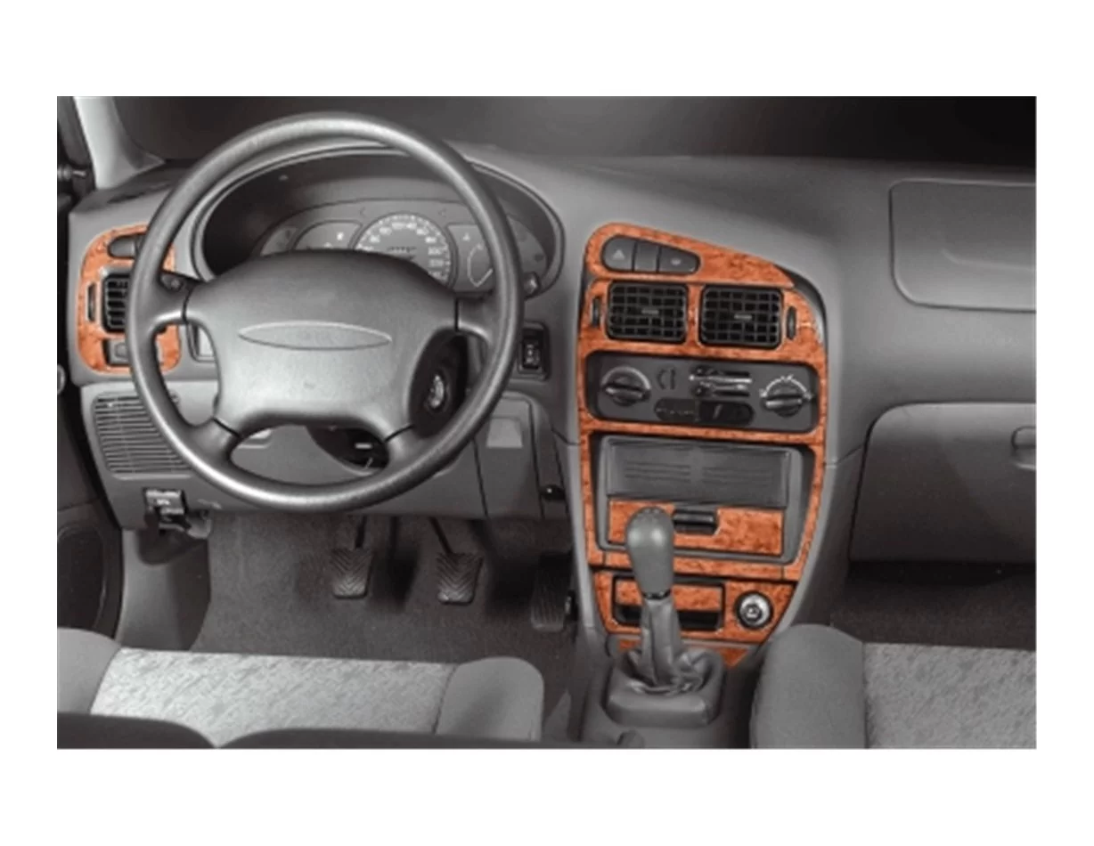 Mitsubishi Colt-Lancer IV 02.92-02.96 3D súprava obloženia palubnej dosky interiéru 14 dielov - 1