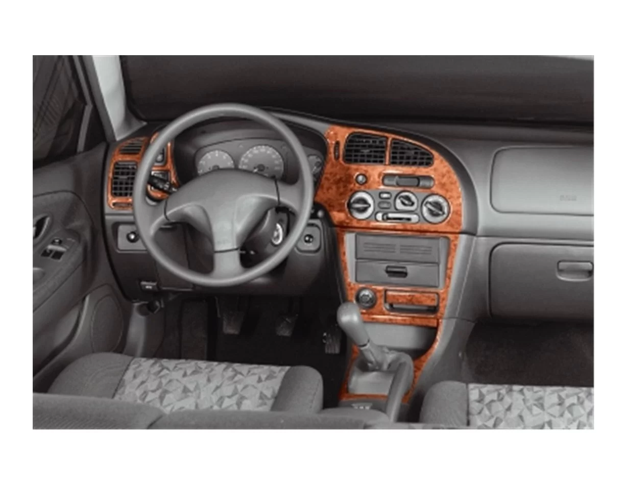Mitsubishi Colt-Lancer V 03.96-04.04 3D Súprava obloženia palubnej dosky interiéru Dekorácia palubnej dosky 10 dielov - 1