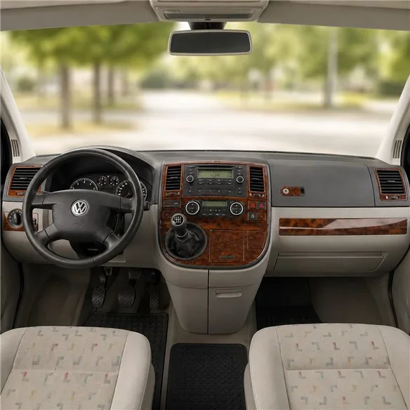 Volkswagen Multivan T5 2003-2009 3D dekor palubnej dosky, 22 dielov