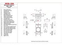 Mitsubishi Endeavour 2004-2006 Kompletná súprava interiéru BD Dash Dekor Kit - 1 Mitsubishi Endeavour 2004-2006 Kompletná súprava interiéru BD Dash Dekor Kit - 1