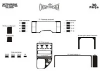 Mitsubishi Fuso Canter 01.2005 Súprava obloženia palubnej dosky 3D interiéru Dekorácia palubnej dosky 36 dielov - 2 Mitsubishi Fuso Canter 01.2005 Súprava obloženia palubnej dosky 3D interiéru Dekorácia palubnej dosky 36 dielov - 2