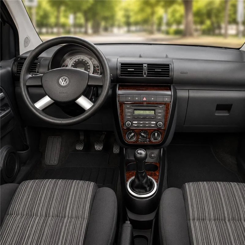 Volkswagen Fox 2005+ 3D dekor palubnej dosky, 9 dielov