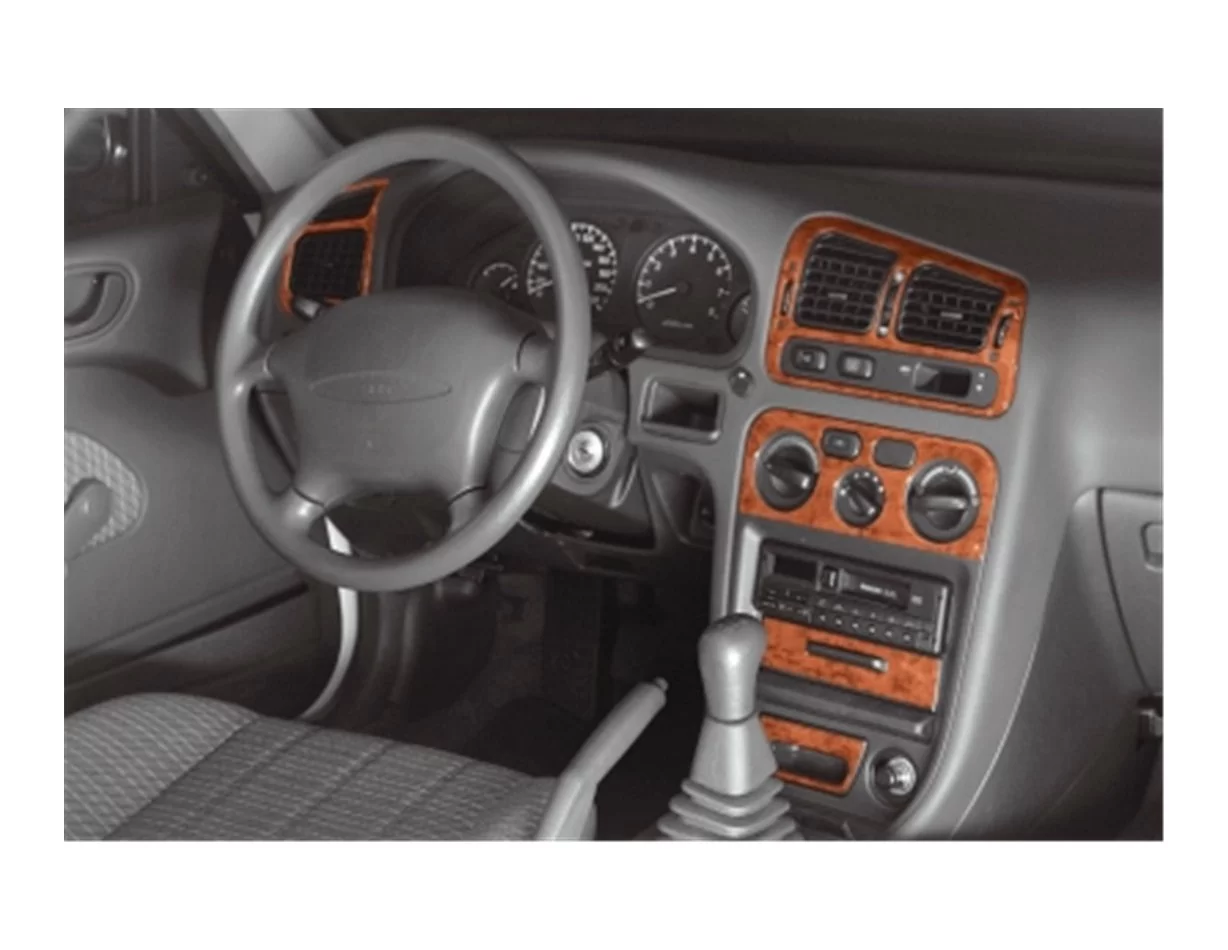 Mitsubishi Galant VII 03.93-12.96 Súprava obloženia palubnej dosky 3D interiéru Dekorácia palubnej dosky 11 dielov - 1