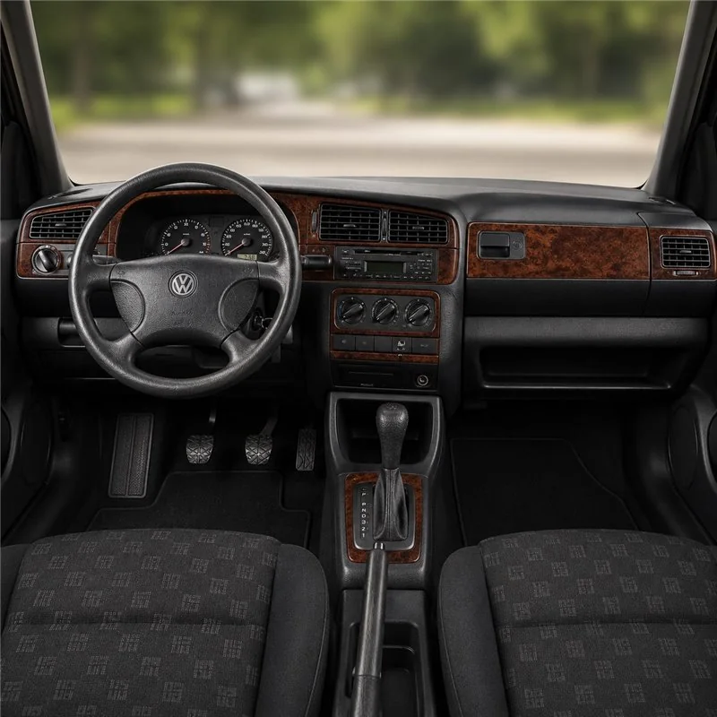 Volkswagen Golf 1994-1998 automatická prevodovka 3D dekor palubnej dosky, 18 dielov
