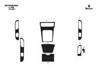 Mitsubishi L 200 01.09-01.14 3D súprava obloženia palubnej dosky interiéru 8-dielna súprava obloženia palubnej dosky - 1 Mitsubishi L 200 01.09-01.14 3D súprava obloženia palubnej dosky interiéru 8-dielna súprava obloženia palubnej dosky - 1
