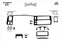 Mitsubishi L 200 09.96-07.07 3D súprava obloženia palubnej dosky interiéru 16-dielna súprava obloženia palubnej dosky - 2 Mitsubishi L 200 09.96-07.07 3D súprava obloženia palubnej dosky interiéru 16-dielna súprava obloženia palubnej dosky - 2