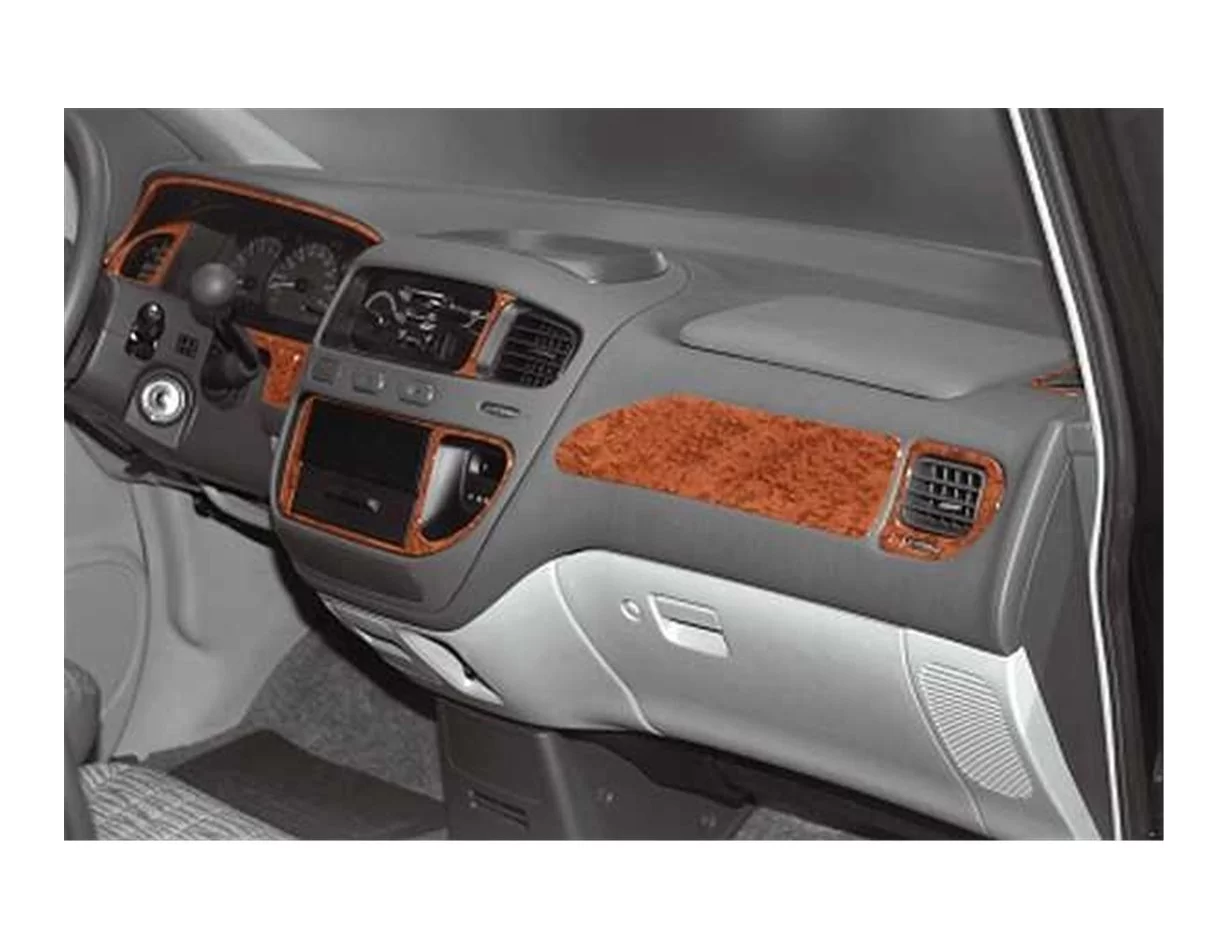 Mitsubishi L 400 05,98 12,06 Súprava obloženia palubnej dosky 3D interiéru Dekorácia palubnej dosky 13 dielov - 1