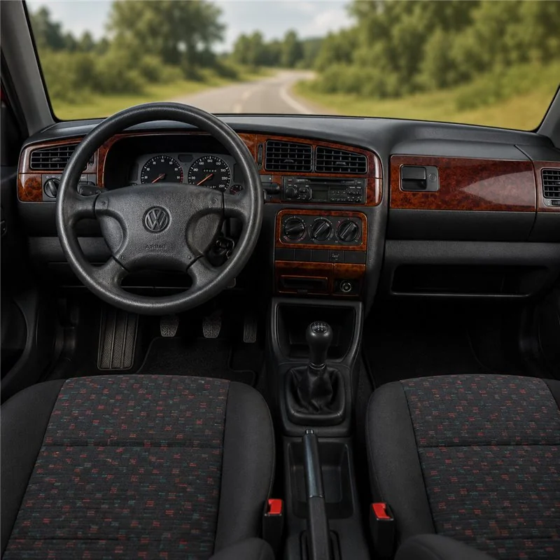Volkswagen Golf 1994-1998 manuálna prevodovka 3D dekor palubnej dosky, 18 dielov