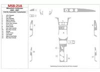 Mitsubishi Outlander 2005-2007, kompletná súprava interiéru automatickej prevodovky BD - 1 Mitsubishi Outlander 2005-2007, kompletná súprava interiéru automatickej prevodovky BD - 1