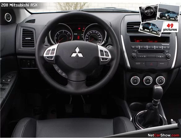 Mitsubishi Outlander ASX/Sport 2011-UP Kompletná sada, bez NAVI Interiér BD Dash Trim Kit