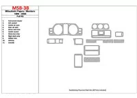 Mitsubishi Pajero/Montero 1991-1999 Kompletná sada, 11 dielov Súprava interiérovej výbavy BD Dash Dem - 1 Mitsubishi Pajero/Montero 1991-1999 Kompletná sada, 11 dielov Súprava interiérovej výbavy BD Dash Dem - 1